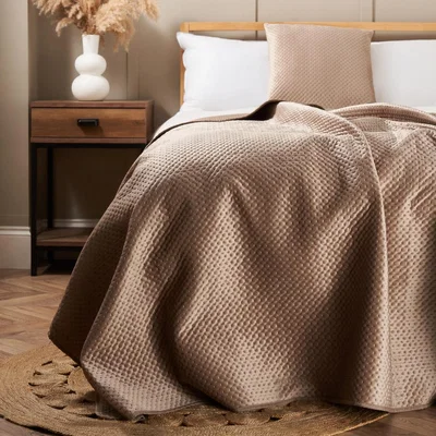 BHS.com Liso Bedspread, Natural
