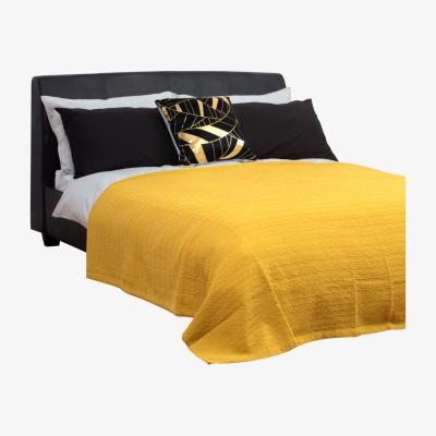 BHS.com Pleated Bedspread, Mustard