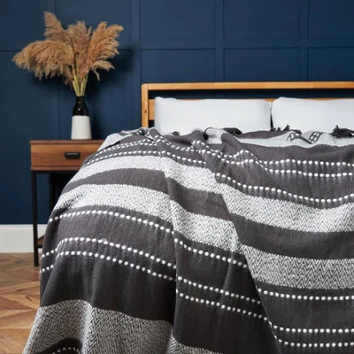 BHS.com Mayfair Throw, Black
