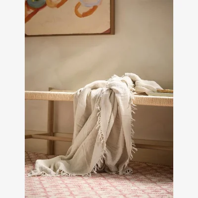 Cox and Cox Chalk Cotton Throw