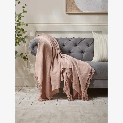 Cox and Cox Ida Throw - Natural Stripe