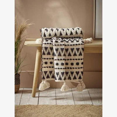 Cox and Cox Abstract Tufted Throw
