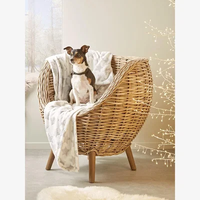 Cox and Cox Festive Stars Fleecy Throw