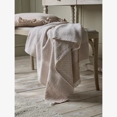 Cox and Cox Fellford Throw - Faded Rose