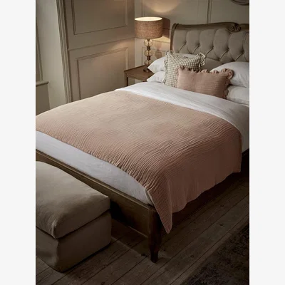 Cox and Cox Linen Bedspread