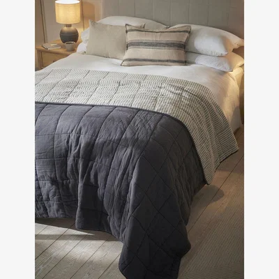 Cox and Cox Banlieue Reversible Bedspread