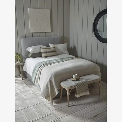 Cox and Cox Waffle Cotton Bedspread