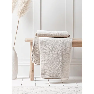 Cox and Cox NEW Embroidered Velvet Throw