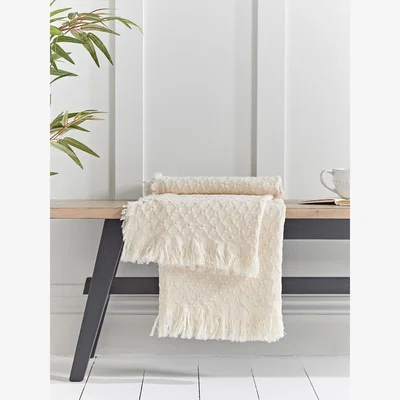 Cox and Cox Trellis Weave Throw