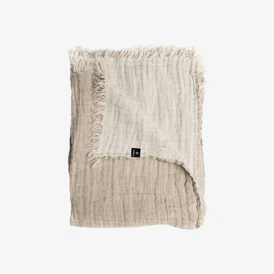 Cuckooland Himla Hannelin Linen Throw - Rust 'N Rose