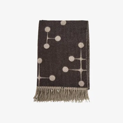 The Conran Shop Dot Pattern Wool Blanket Black