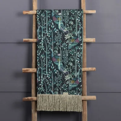 Dunelm Bennu Cotton Throw 136cm x 200cm Emerald