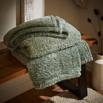 Dunelm Teddy Bear Throw Teddy Lilypad