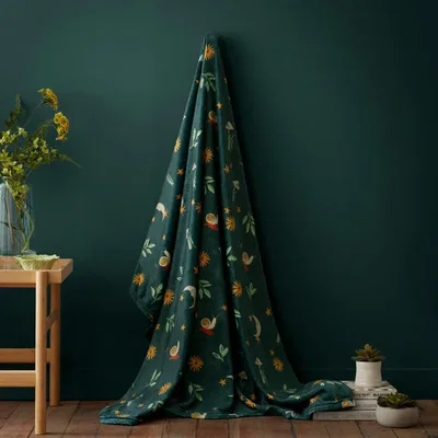 Dunelm Fusion Botanical Mushrooms Throw Blanket