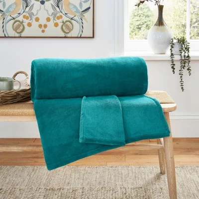 Dunelm Seriously Soft Throw Blanket, 130cm x 180cm