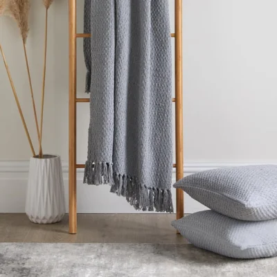 Dunelm Hayden Throw Grey