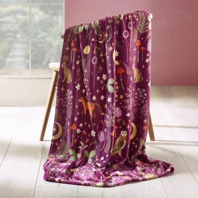 Dunelm Catherine Lansfield Enchanted Twilight Throw Blanket 130cm x 170cm
