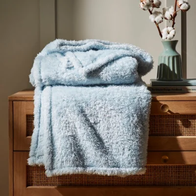 Dunelm Teddy Bear Throw Teddy Duck Egg