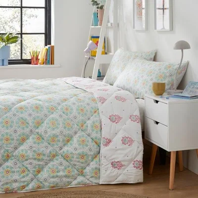 Dunelm Floral 10.5 tog Coverless Duvet and Pillow Set