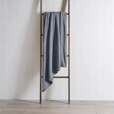 Dunelm Soft Fleece 130cm x 170cm Throw Soft Fleece Grey