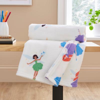 Dunelm Fairy Fleece Throw Blanket