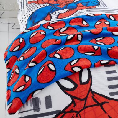 Dunelm Disney Marvel Spider-Man Fleece Blanket Red, Blue and White
