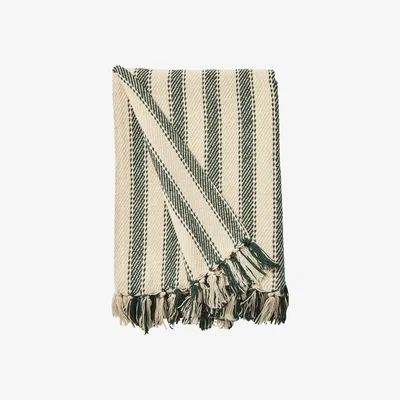 Dunelm Hanson Throw Bottle (Green)