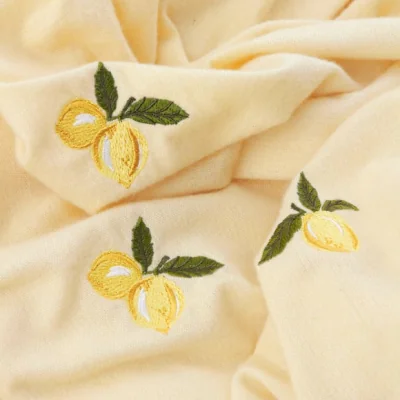 Dunelm furn. Fruits Zesty Lemon Throw Blanket 130cm x 180cm