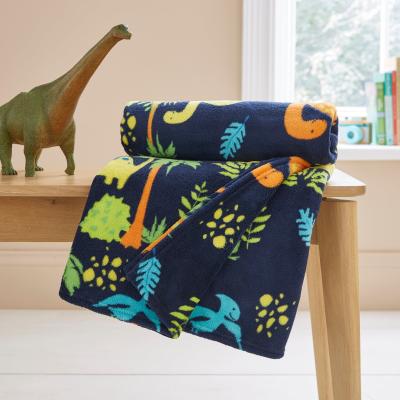 Dunelm Dinosaur Fleece Throw Blanket