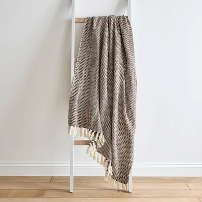 Dunelm Norris Throw Brown