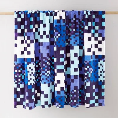 Dunelm Pixel Fleece Blanket