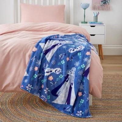 Dunelm Disney Frozen Fleece Throw Blanket