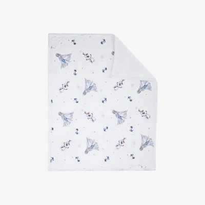 Dunelm Frozen Sherpa Fleece Throw Blanket