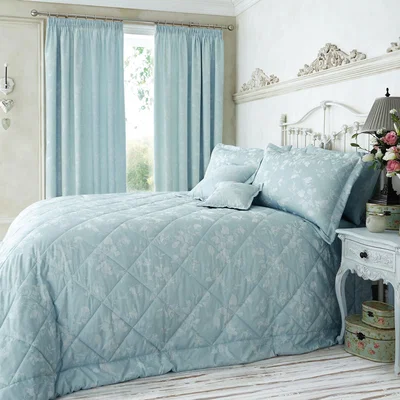 Dunelm Eden Duck Egg Bedspread Duck Egg Blue