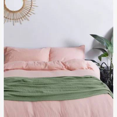 Dunelm Cotton Muslin Throw Sage