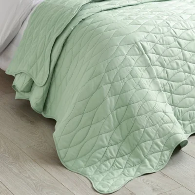 Dunelm Catherine Lansfield Scallop Waves Bedspread