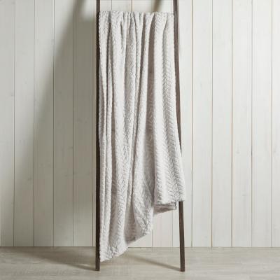 Dunelm Amelia 200cm x 200cm Throw Off-White