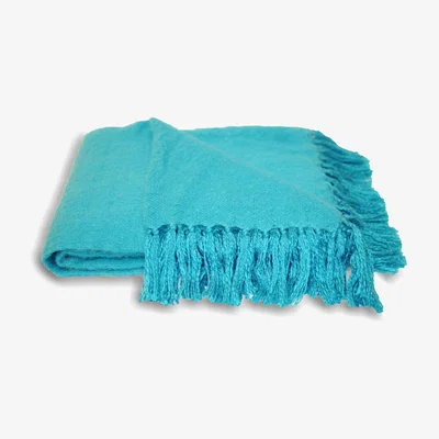 Dunelm Chiltern 127x180cm Throw Kingfisher (Blue)