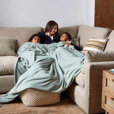 Dunelm Supersize Family Snuggle Throw Sage