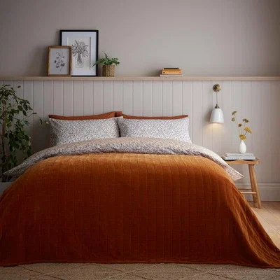 Dunelm Chenille Textured Throw Blanket 235cm x 235cm