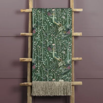 Dunelm Bennu Cotton Throw 136cm x 200cm Green