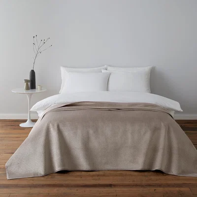 Dunelm Pinsonic Natural Bedspread Natural