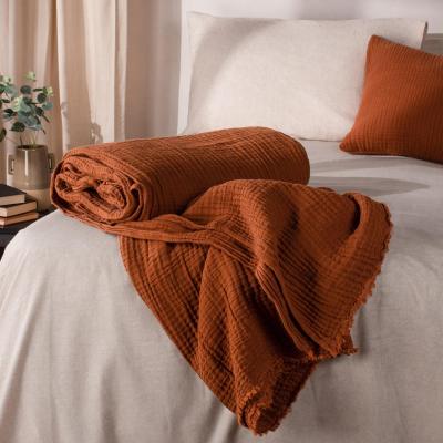 Dunelm Lark Cotton Throw Blanket