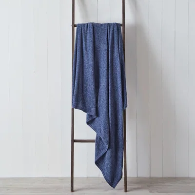 Dunelm Chenille Denim Blue 200cm x 200cm Throw Denim (Blue)