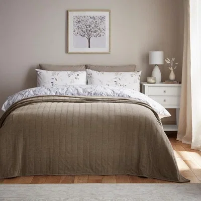 Dunelm Chenille Textured Throw Blanket 235cm x 235cm