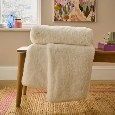 Dunelm Silky Soft Faux Fur Throw Blanket 130cm x 180cm