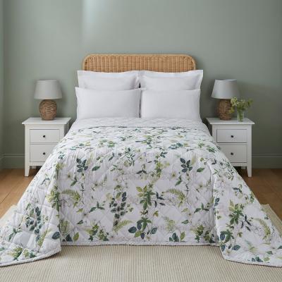 Dunelm Dorma Botanical Garden 100% Cotton Bedspread MultiColoured