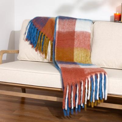 Dunelm Alba Multicoloured Throw Blanket 130cm x 180cm