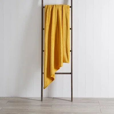 Dunelm Soft Fleece 130cm x 170cm Throw Soft Fleece Yellow