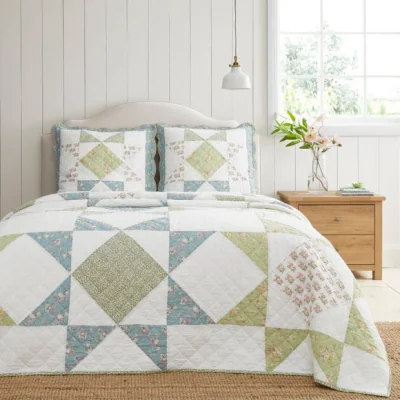 Dunelm Florence Patchwork Bedspread